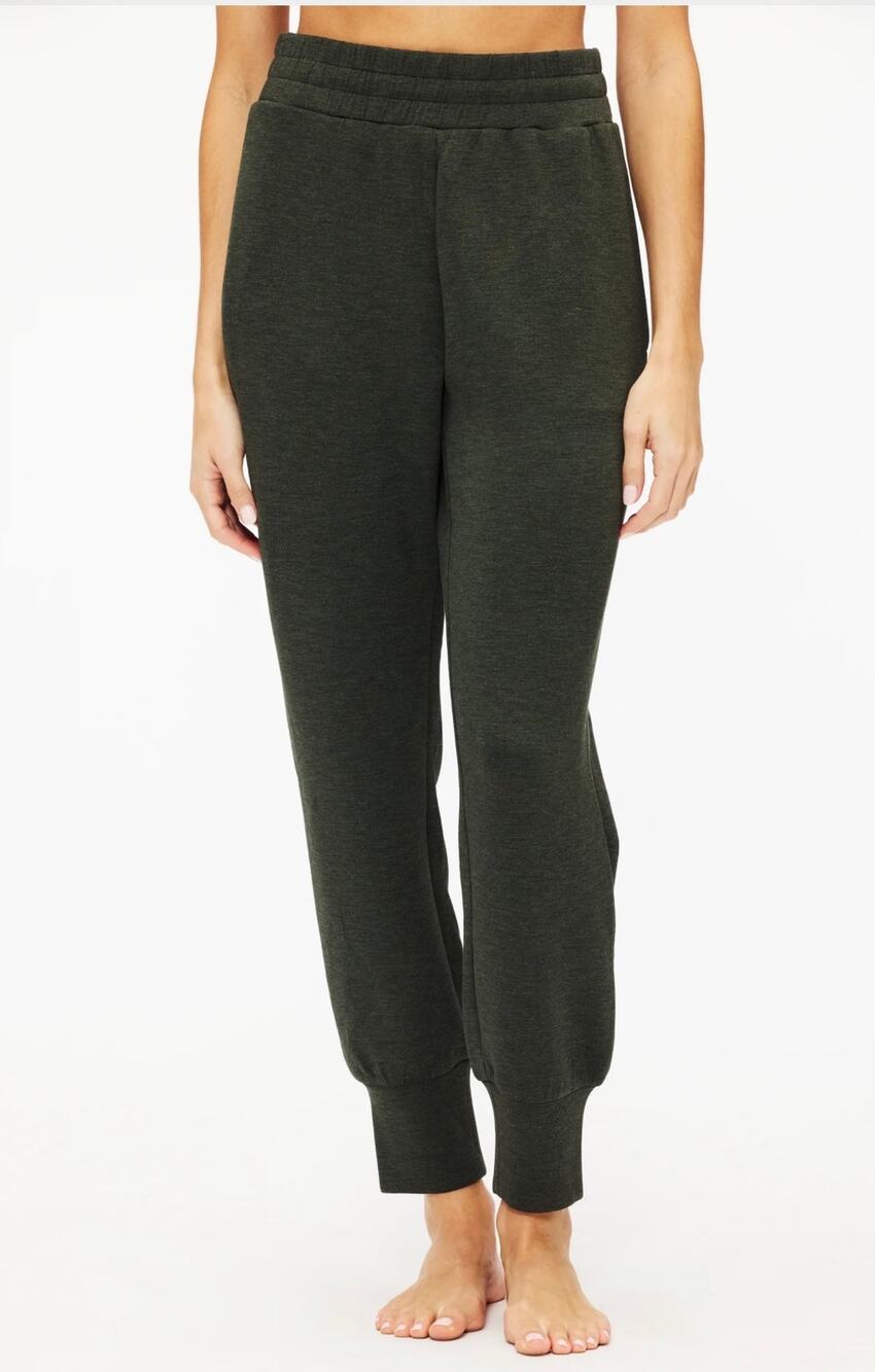 Varley The Slim Cuff Pants Women’s Size XS Olive Marl DoubleSoft Jogger